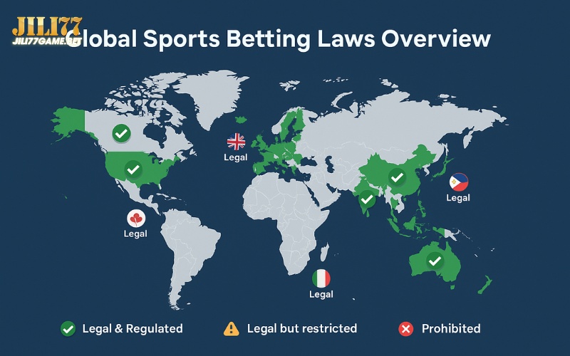 Is sports betting legal? A guide for players in the Philippines and beyond 18 global-sports-betting-laws-map