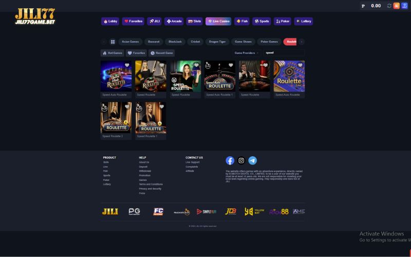 Jili77 Live Speed Roulette 7 live-speed-roulette-lobby