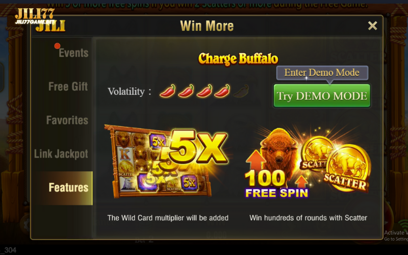 Charge Buffalo 8 try-charge-buffalo-demo