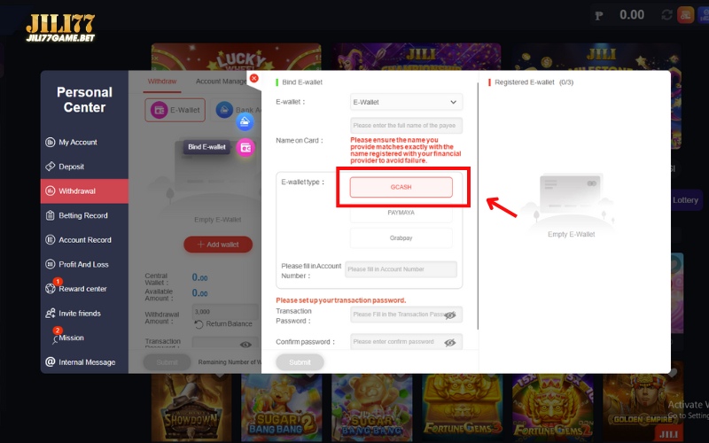 Withdrawal guide 6 choose-gcash