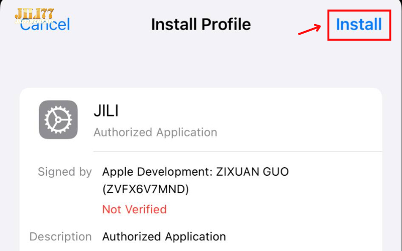 How to Download APP Jili77 5 choose-install