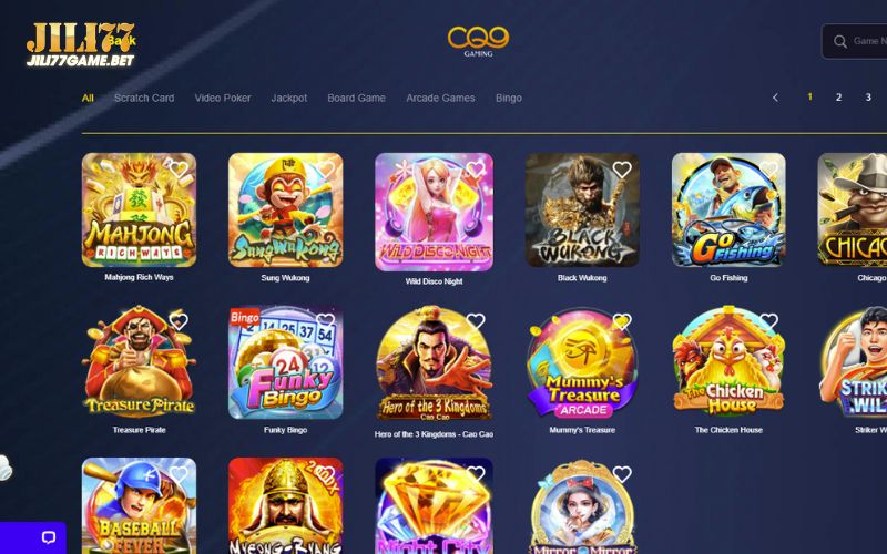CQ9 Slot Review at JILI77 – Top 6 Games, RTP & Player Feedback 2 cq9-slot-lobby-at-jili77